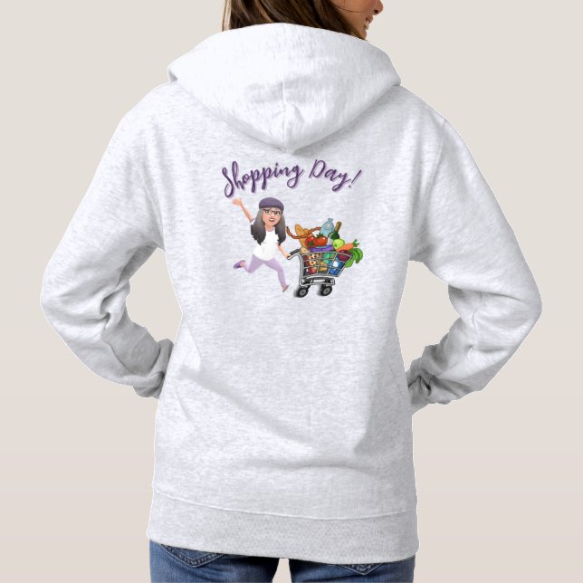 Einkaufstag Hoodie (Rückseite)