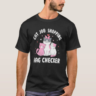 Einkaufstasche Checker Katze Mama Katzenpapa Humo T-Shirt