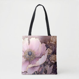 Einkaufstasche mit Blumendruck in Pastellfarben Tasche