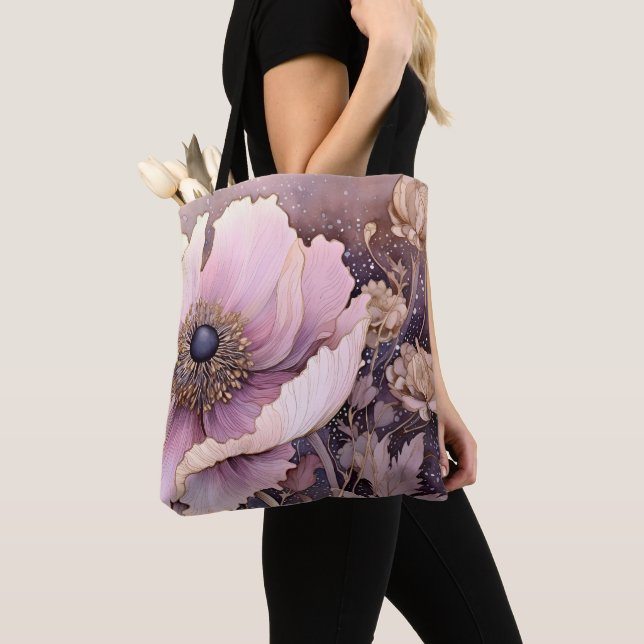 Einkaufstasche mit Blumendruck in Pastellfarben Tasche (Von Nahem)