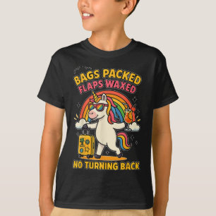 Einkaufstaschen gepacktes Einhorn lustiger unpasse T-Shirt