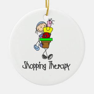 Einkaufstherapie Keramik Ornament