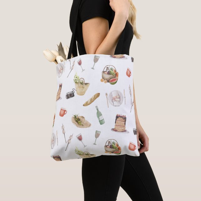 Einkaufstüte mit süßen Illustrationen Tasche (Von Nahem)