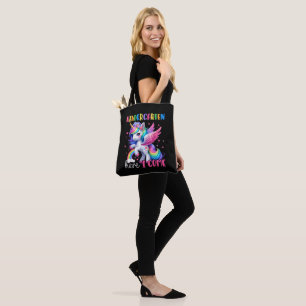 Einkindergarten Ich komme Einhorn Zurück zur Schul Tasche