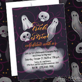 Einladen von benutzerdefinierbaren Ghost-Party dur Einladung