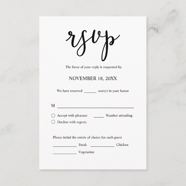 Einladende UAWG für Hochzeiten, Mahlzeiten Karte (Vorderseite)