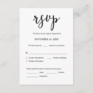 Einladende UAWG für Hochzeiten, Mahlzeiten Karte