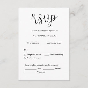 Einladende UAWG für Hochzeiten, Mahlzeiten Karte
