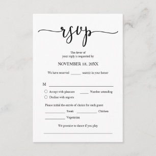 Einladende UAWG für Hochzeiten, Mahlzeiten Karte