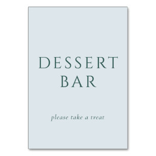 Einladendes Mintgrün Minimalistisches Dessertbar-S Tischnummer