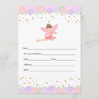 Einladendes, pinkfarbenes Gold ausfüllen Einladung