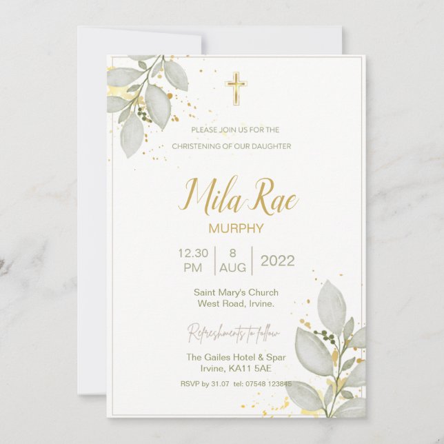 Einladung (Vorderseite)