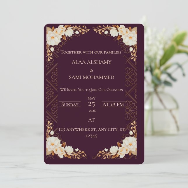 Einladung (Stehend Vorderseite)