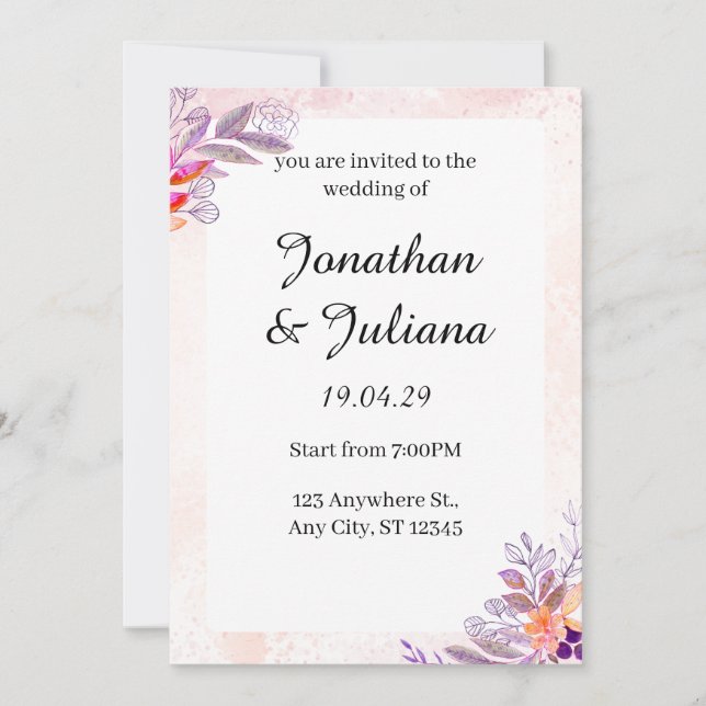 Einladung (Vorderseite)