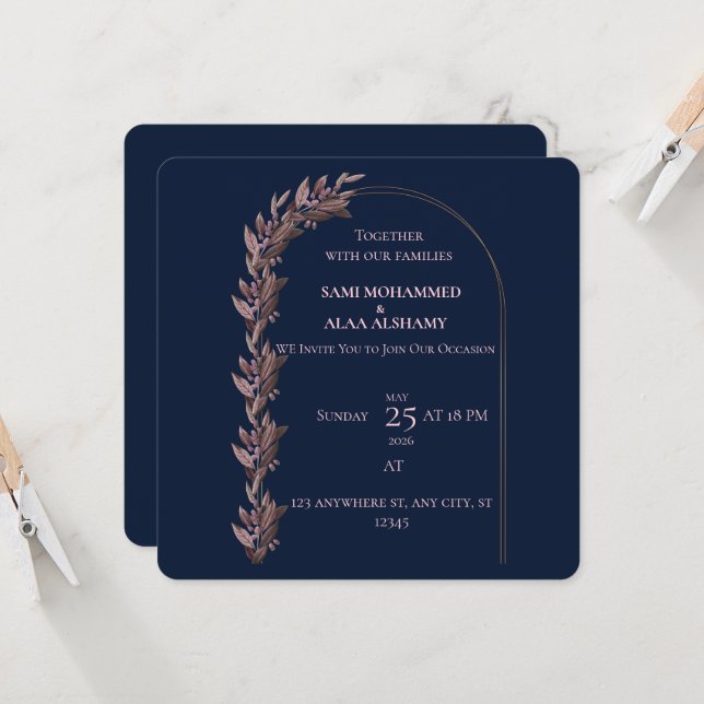 Einladung (Vorderseite/Rückseite Beispiel)