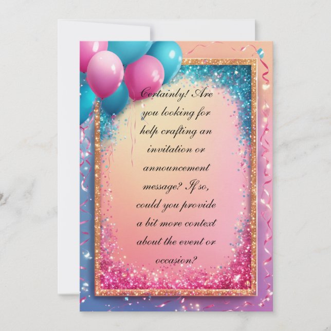 Einladung (Vorderseite)