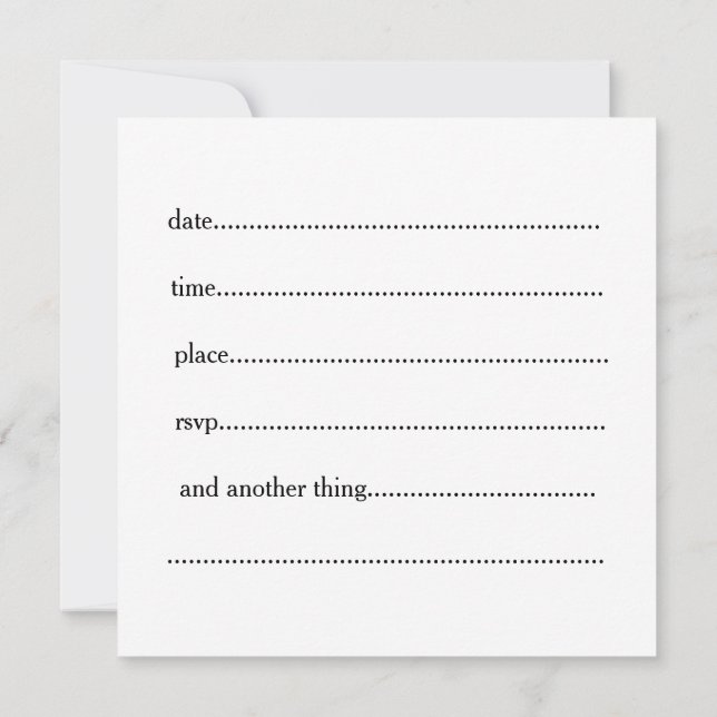 Einladung (Rückseite)