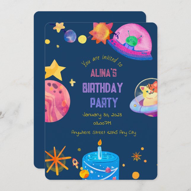 Einladung (Vorne/Hinten)