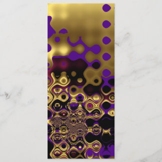 Einladung Abstrakt Gold Lila Black