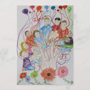 Einladung, Adoption Baby, Kinderdusche Einladung