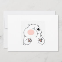 Einladung Adorable Blushing Bären