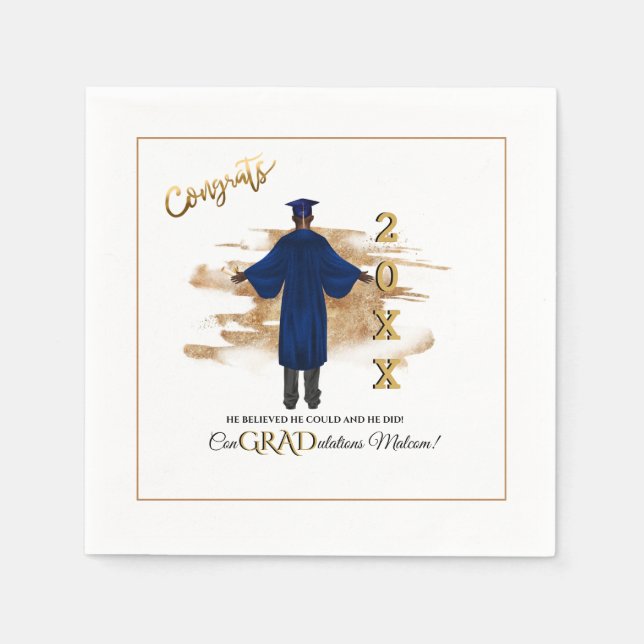 Einladung Afrikanischer Amerikaner in Grad Grad (d Serviette (Vorderseite)