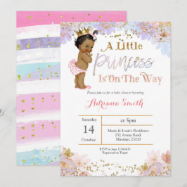 Einladung Afroamerikaner-Prinzessin-Babyparty