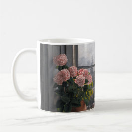 Einladung an der Küste: Open Window & Seascape Kaffeetasse