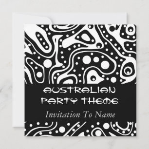 Einladung australisches Party Thema ist eine Aussi