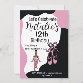 Einladung Ballerina Birthday #1