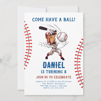 Einladung Baseball zum Geburtstag