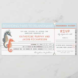 Einladung Boarding Pass Tickets