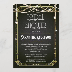 Einladung Bridal Shower / Art Deco