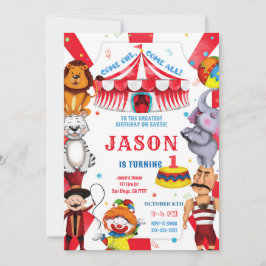 Einladung Circus Birthday