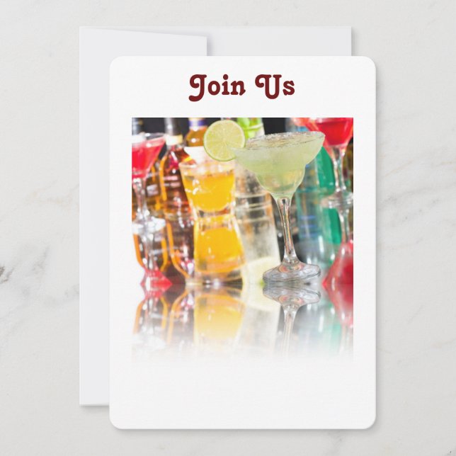 EINLADUNG "COCKTAILS GALORE" (Vorderseite)