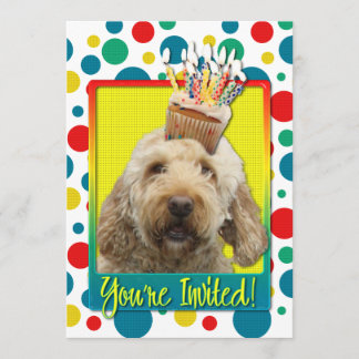 Einladung Cupcake - GoldenDoodle