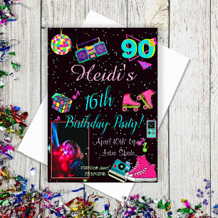 Einladung der 90er Jahre, Foto in die 90er Jahre,