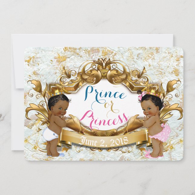 Einladung der afrikanischen Prinzessin und Prinzes (Vorderseite)