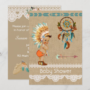 Einladung der amerikanischen Baby Boy Baby Shower