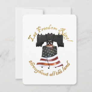 Einladung der amerikanischen Flag Liberty Bell