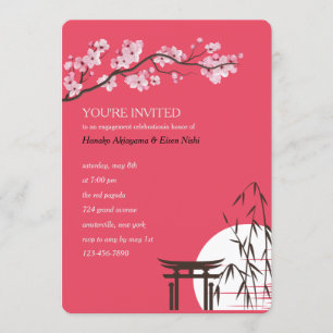 Einladung der asiatischen Sakura-Engagement-Partei