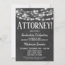 Einladung der Attorney Graduation Party in Chalkbo