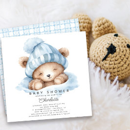 Einladung der Baby-Dusche "Snuggle Bear"