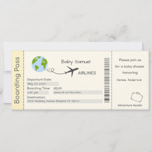 Einladung der Babydusche, Erlebnisangebote, Reisen