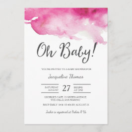 Einladung der Babydusche | Oh Baby Pink