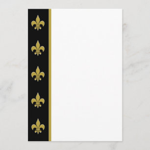 Einladung der Black and Gold Lilie Panel