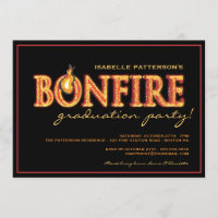 Einladung der Bonfire Flames Graduation Party