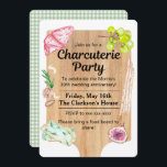 Einladung der Charcuterie Food Board<br><div class="desc">Charcuteries sind eine großartige Möglichkeit,  um jeden Anlass zu feiern,  einschließlich Jahrestage,  Geburtstage,  Erwärmung und Mädchenabende! Feiern Sie diese Veranstaltungen mit dieser Charcuterie Food Board Einladung!</div>