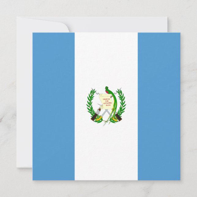 Einladung der Flagge Guatemalas (Vorderseite)