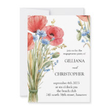 Einladung der floralen Engagement-Partei